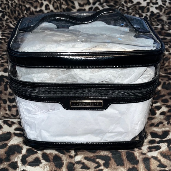 Victoria's Secret Handbags - Victoria's Secret Black and Clear Travel Case